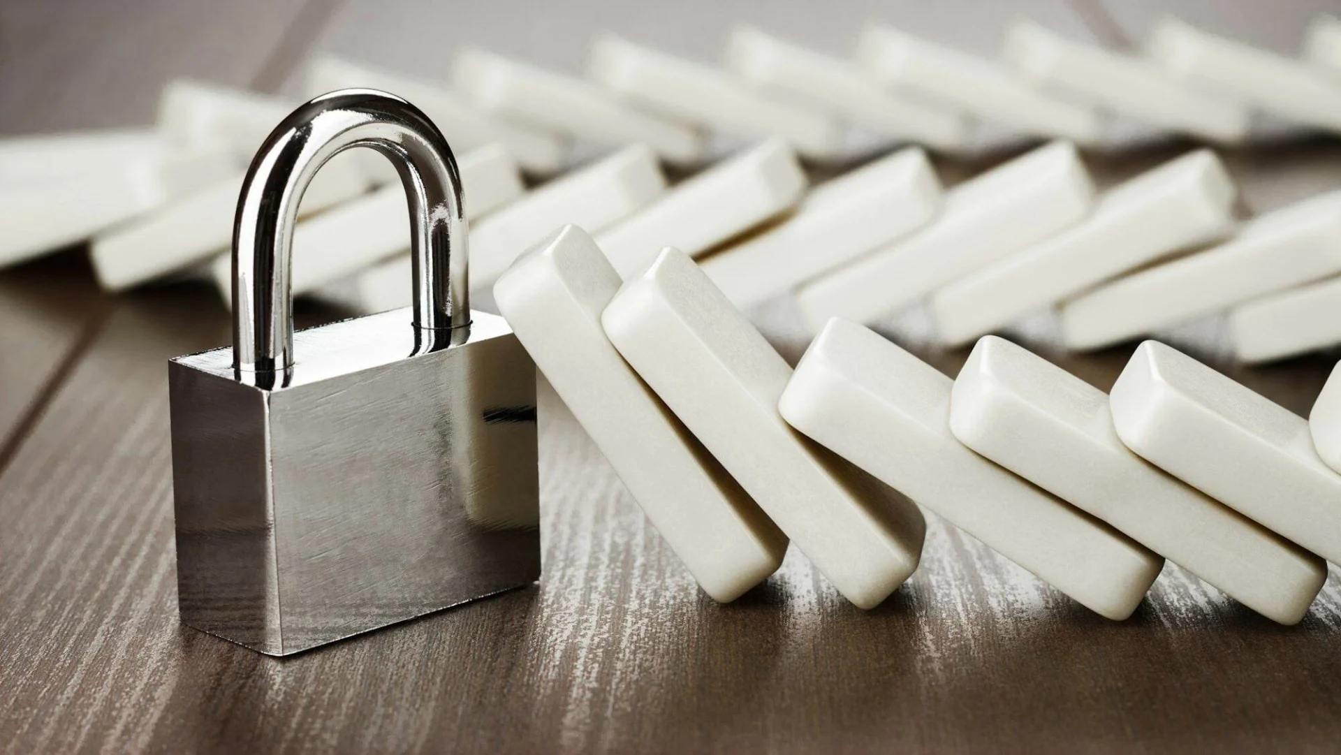Padlock Standing Still Reliability Concept